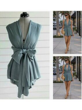 ONE WAY LF STORES "MULTI-LOOKS & STYLE" ONE-PIECE SHORTALLS SHORTS ROMPER $152 M